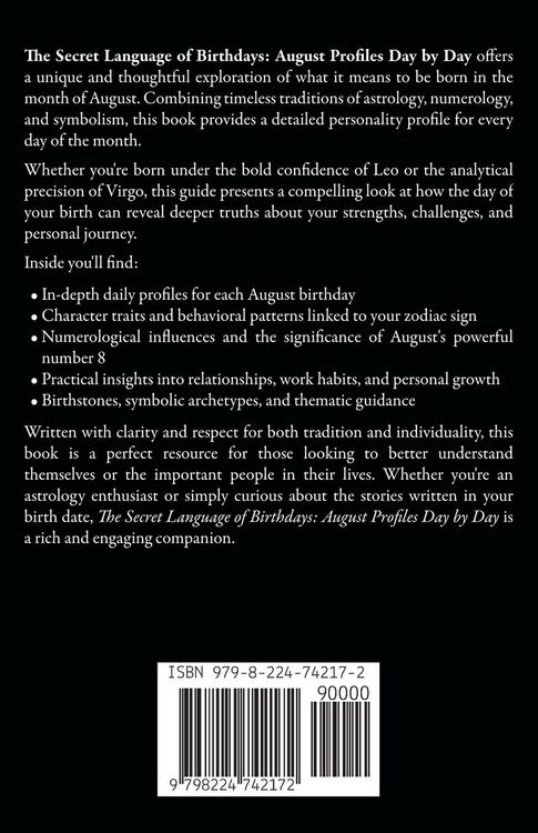 Produktbild: The Secret Language of Birthdays Profiles August Day By Day