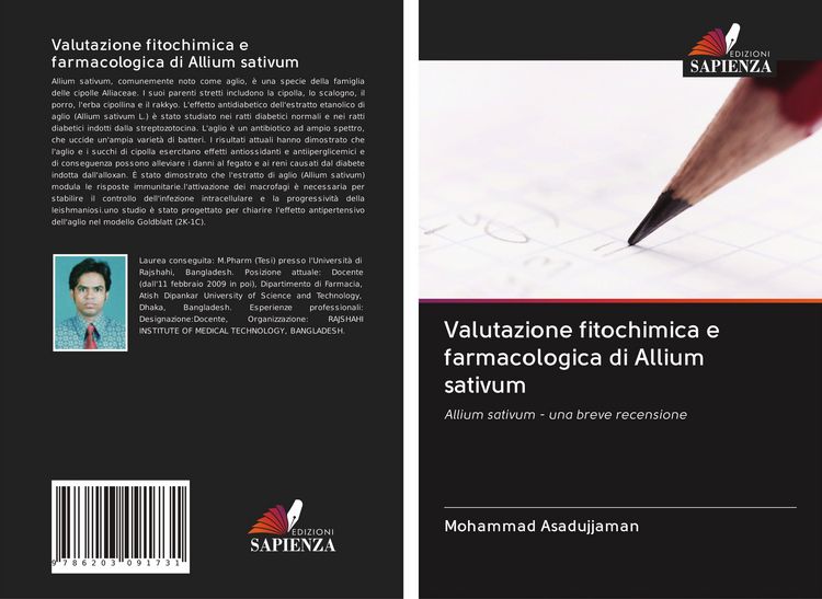 Produktbild: Valutazione fitochimica e farmacologica di Allium sativum