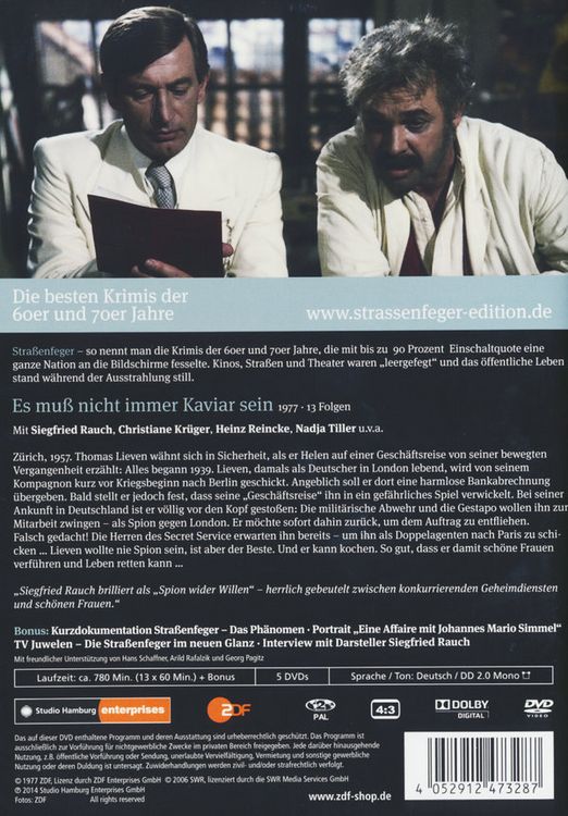 Produktbild: Stra&szlig;enfeger 09 - Es mu&szlig; nicht immer Kaviar sein (Neuauflage) [5 DVDs]
