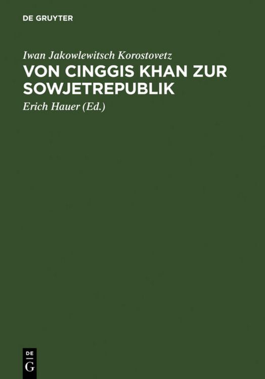Produktbild: Von Cinggis Khan zur Sowjetrepublik