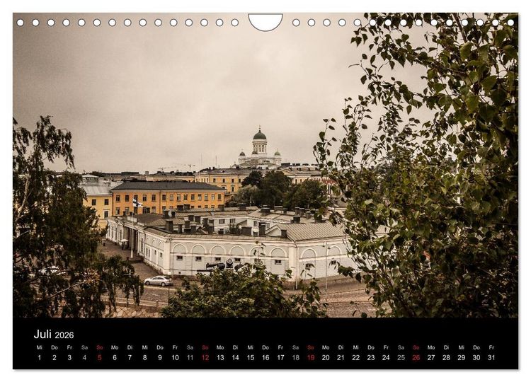 Produktbild: Helsinki / Besuchen - Entdecken - Erleben (Wandkalender 2026 DIN A4 quer), CALVENDO Monatskalender
