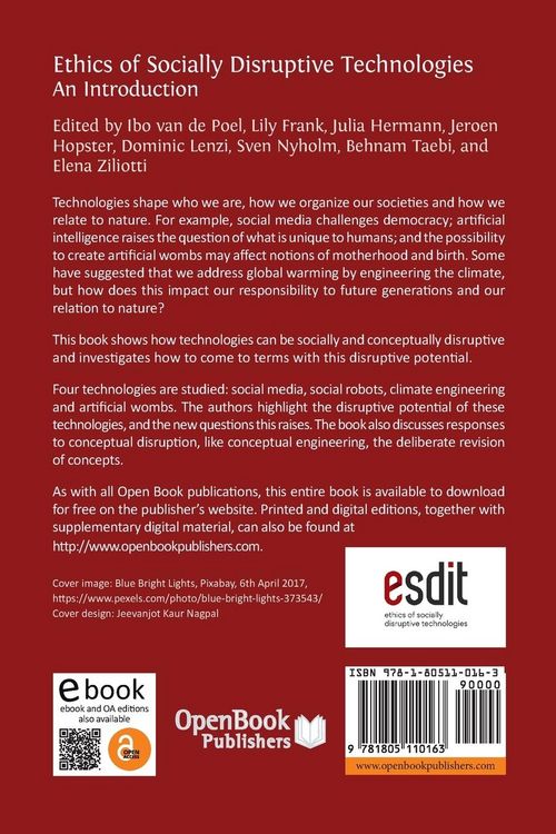 Produktbild: Ethics of Socially Disruptive Technologies