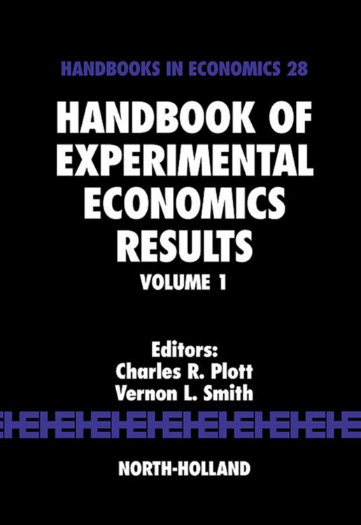 Produktbild: Handbook of Experimental Economics Results