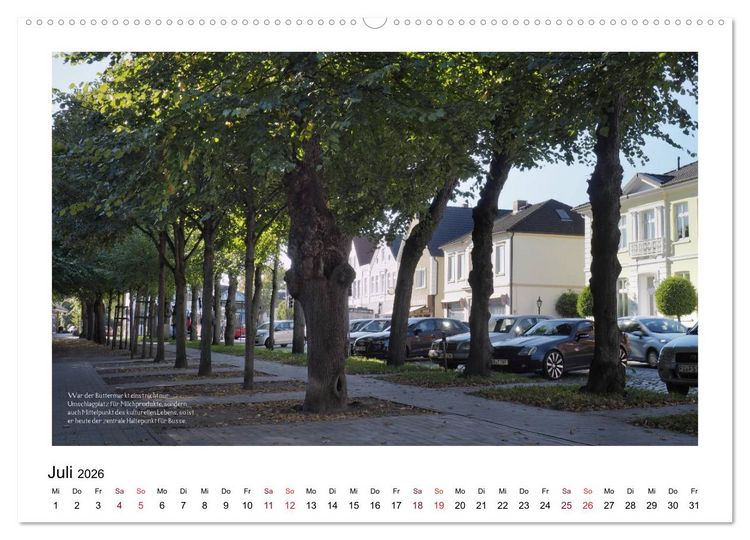Produktbild: Rosenstadt Uetersen (hochwertiger Premium Wandkalender 2026 DIN A2 quer), Kunstdruck in Hochglanz