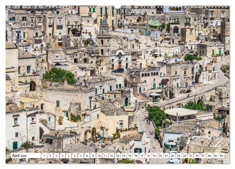 Produktbild: Matera - Die Stadt der Sassi (hochwertiger Premium Wandkalender 2026 DIN A2 quer), Kunstdruck in Hochglanz