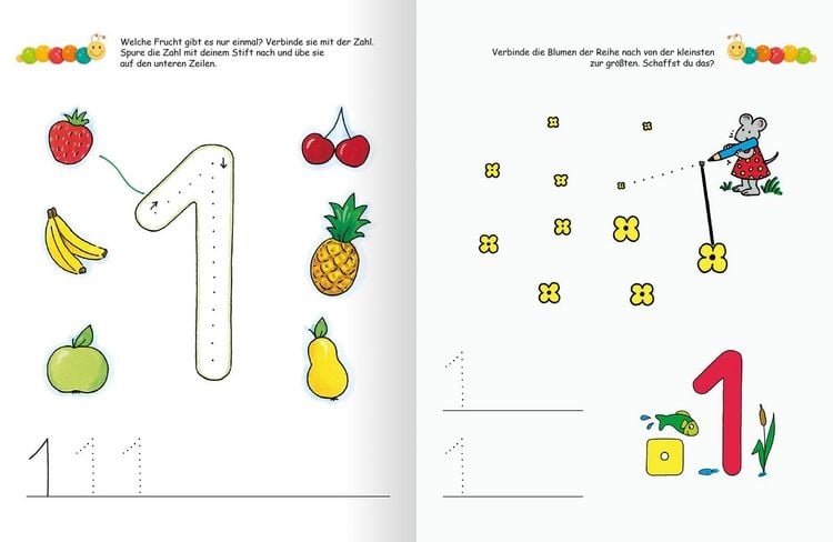Produktbild: Lernraupe &ndash; Ruckzuck weggewischt! Erste Zahlen