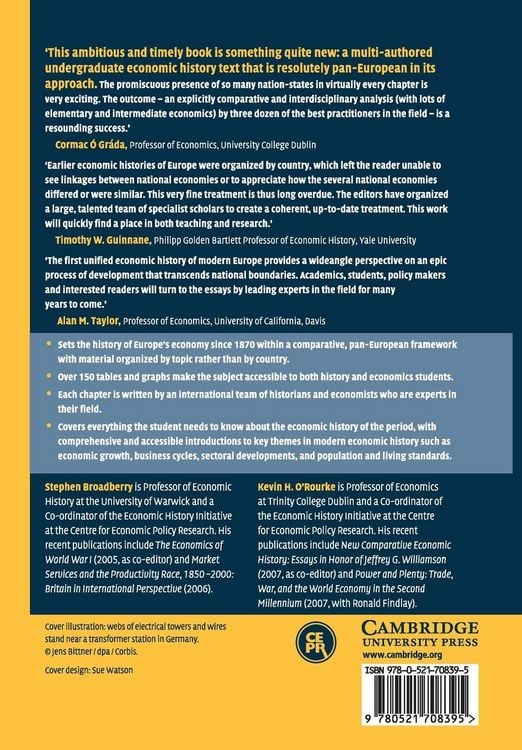 Produktbild: The Cambridge Economic History of Modern Europe