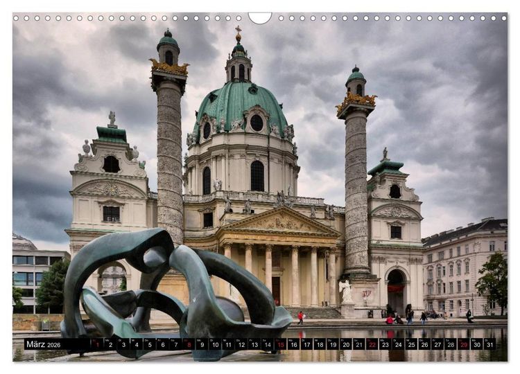 Produktbild: Wien - Haupstadt mit Charme (Wandkalender 2026 DIN A3 quer), CALVENDO Monatskalender