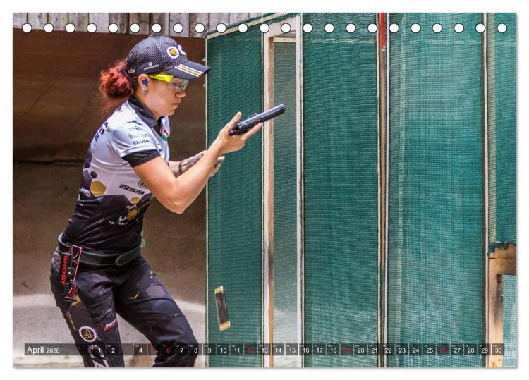 Produktbild: IPSC - Dynamischer Schie&szlig;sport (Tischkalender 2026 DIN A5 quer), CALVENDO Monatskalender