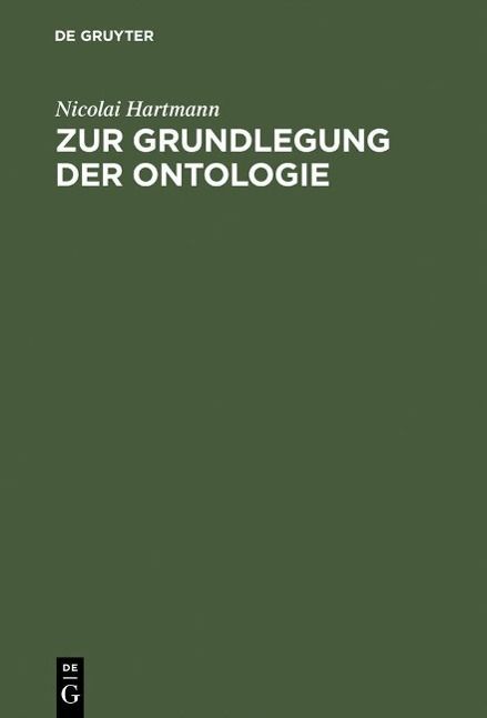 Produktbild: Zur Grundlegung der Ontologie