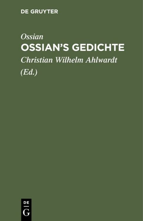 Produktbild: Ossian&rsquo;s Gedichte