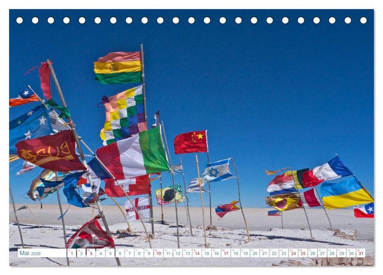 Produktbild: Bolivien - Land und Leute (Tischkalender 2026 DIN A5 quer), CALVENDO Monatskalender