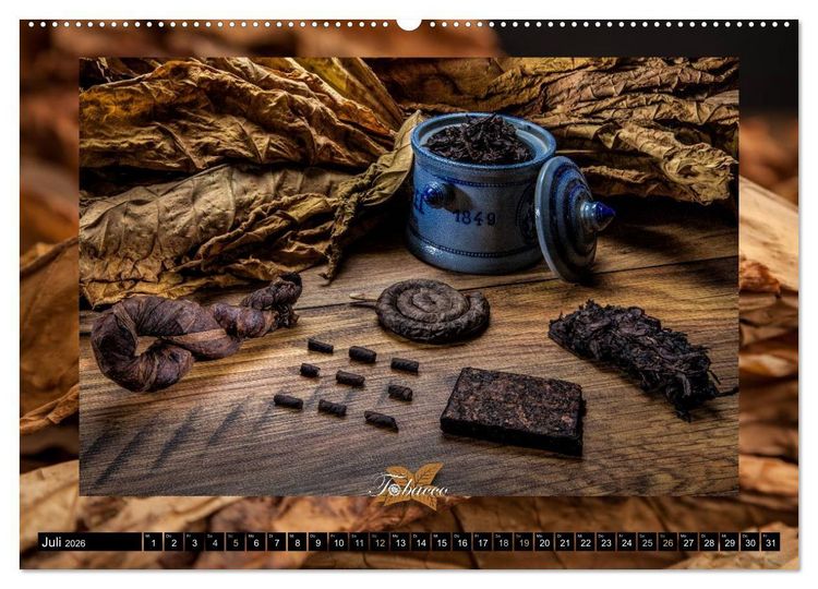 Produktbild: Tobacco - Genuss und Flair der Tabakkultur (Wandkalender 2026 DIN A2 quer), CALVENDO Monatskalender