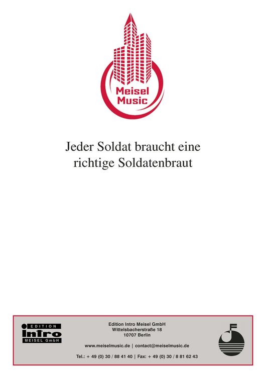 Produktbild: Jeder Soldat braucht eine richtige Soldatenbraut
