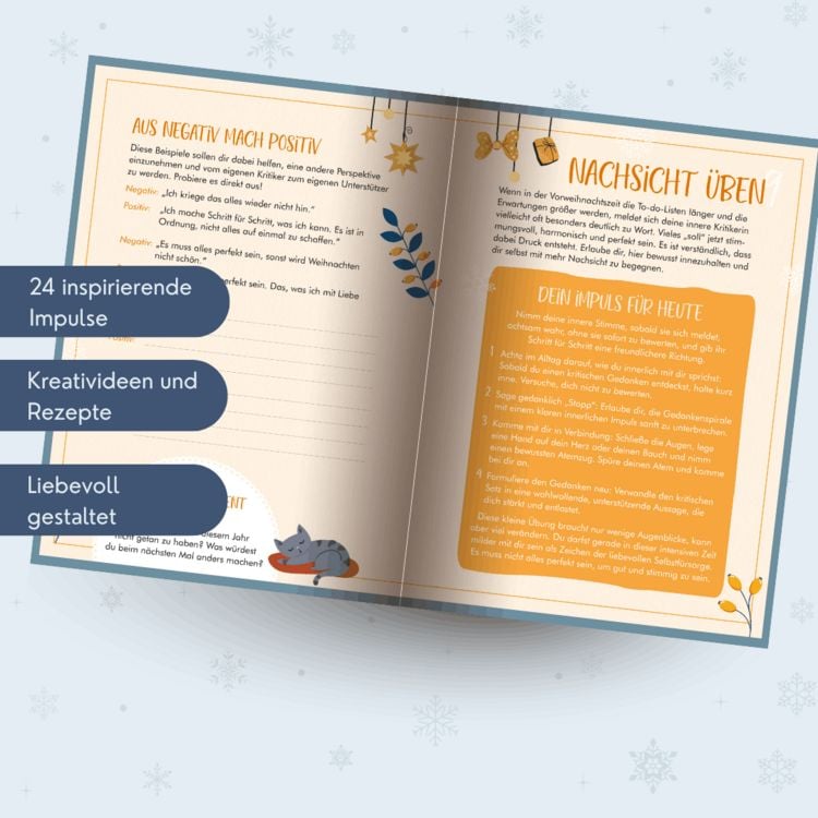 Produktbild: WeihnAchtsamkeit. 24 T&uuml;rchen zu mehr Entspannung.