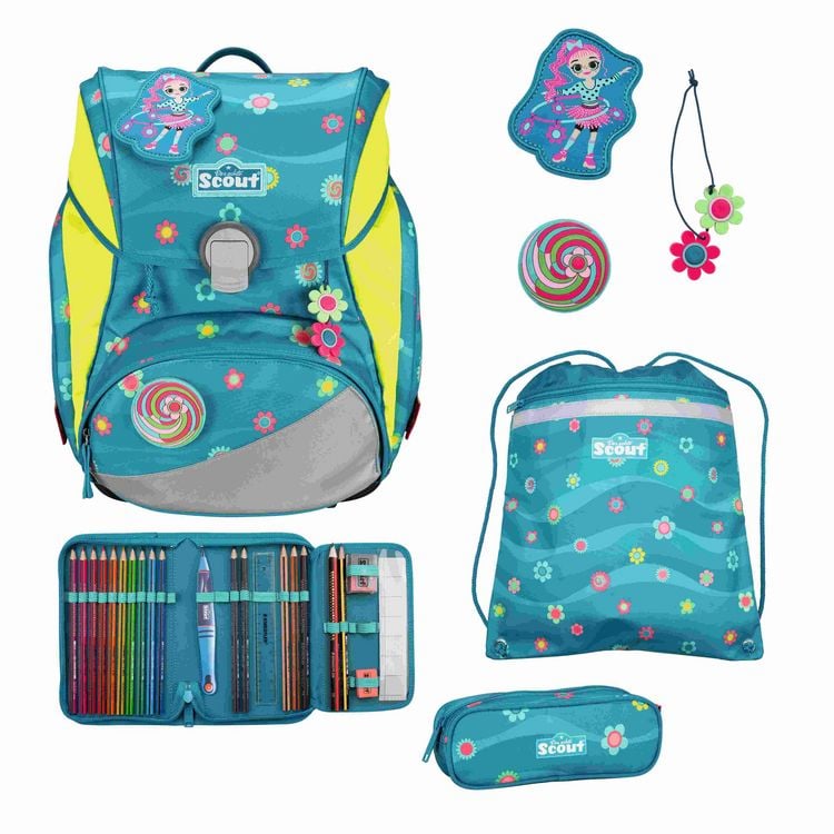 Produktbild: Scout Schulranzen Set Alpha, Schulranzen Set, 4tlg, Little Flowers