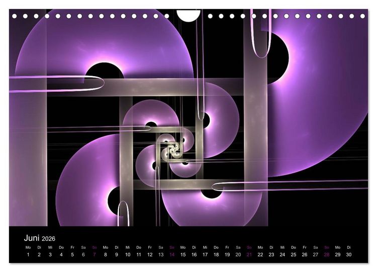 Produktbild: Die Farbe Lila (Wandkalender 2026 DIN A4 quer), CALVENDO Monatskalender