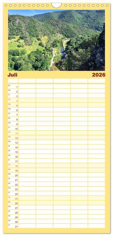 Produktbild: Familienplaner 2026 - Erlebe mit mir die Wanderregionen im Ahrtal - Altenahr mit 5 Spalten (Wandkalender, 21 x 45 cm) CALVENDO