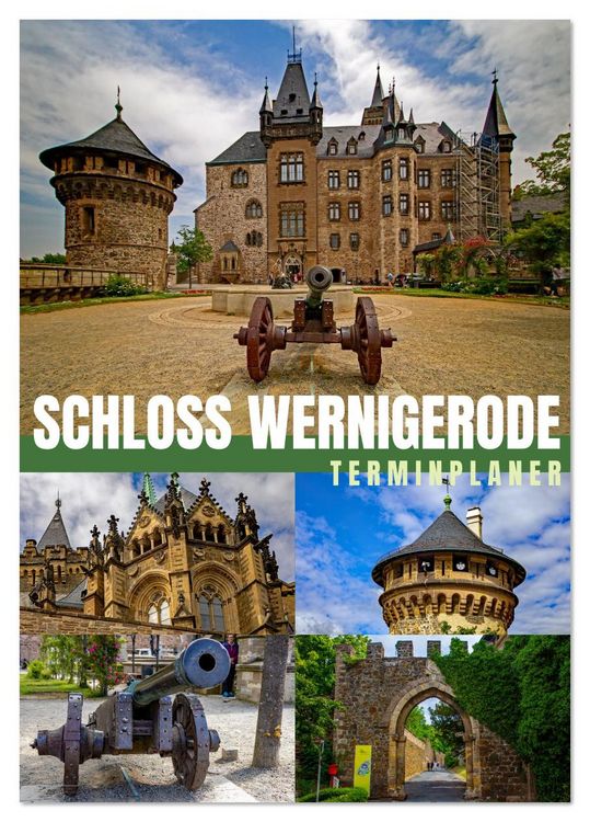 Produktbild: Schloss Wernigerode - Terminplaner (Tischkalender 2026 DIN A5 hoch), CALVENDO Monatskalender