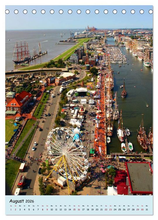 Produktbild: Sail - Impressionen aus Bremerhaven (Tischkalender 2026 DIN A5 hoch), CALVENDO Monatskalender