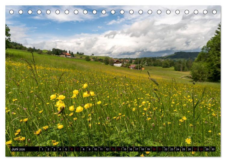 Produktbild: das Allg&auml;u (Tischkalender 2026 DIN A5 quer), CALVENDO Monatskalender