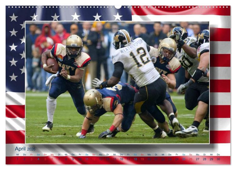 Produktbild: American Football - Kickoff (Wandkalender 2026 DIN A2 quer), CALVENDO Monatskalender