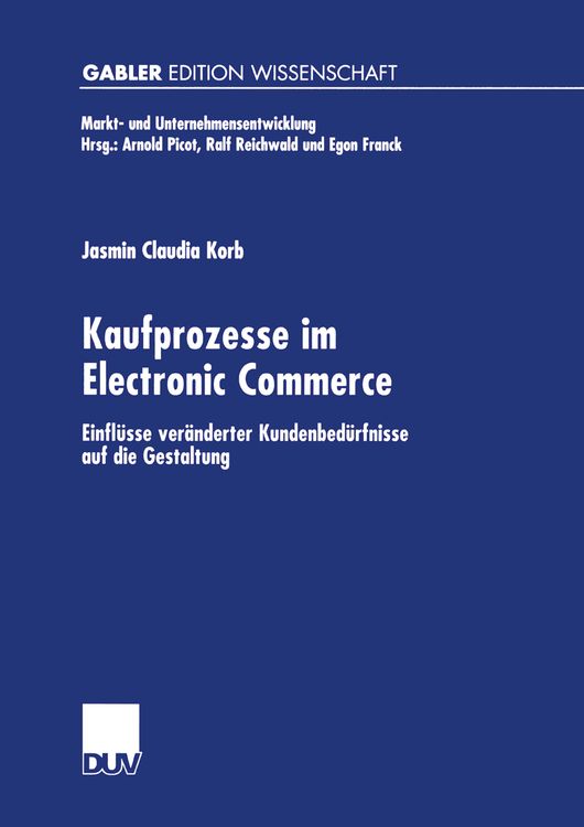 Produktbild: Kaufprozesse im Electronic Commerce