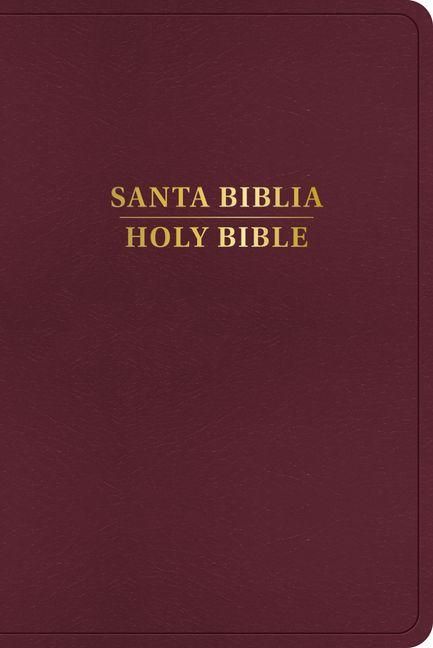 Produktbild: Rvr 1960/KJV Biblia Biling&uuml;e, Borgo&ntilde;a Imitaci&oacute;n Piel (Edici&oacute;n 2024)