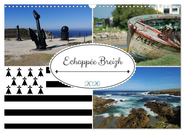 Produktbild: &Eacute;chapp&eacute;e Breizh (Calendrier mural 2026 DIN A3 vertical), CALVENDO calendrier mensuel