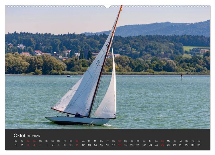 Produktbild: Segelboote auf dem Bodensee (Wandkalender 2026 DIN A2 quer), CALVENDO Monatskalender