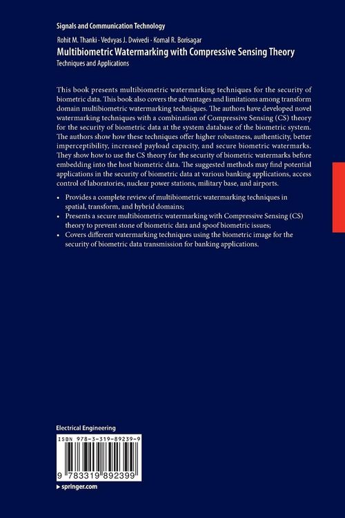 Produktbild: Multibiometric Watermarking with Compressive Sensing Theory