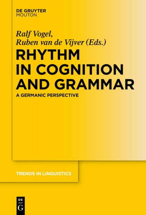 Produktbild: Rhythm in Cognition and Grammar