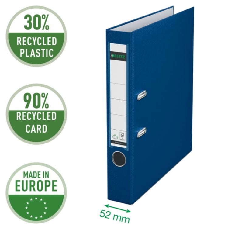 Produktbild: Leitz Qualit&auml;ts-Ordner 180&deg; Plastik, aus 90% recyceltem Karton und 30% vor Gebrauch recyceltem Kunststoff