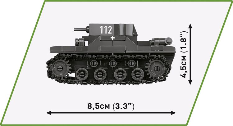 Produktbild: COBI Historical Collection 2740 - Renault R35, Valentine IX, Panzer I, Bausatz 1:48, 595 Klemmbausteine