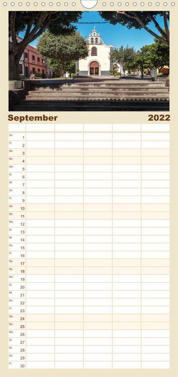 Produktbild: Familienplaner Teneriffa - Inmitten des Atlantischen Archipels (Wandkalender 2022 , 21 cm x 45 cm, hoch)