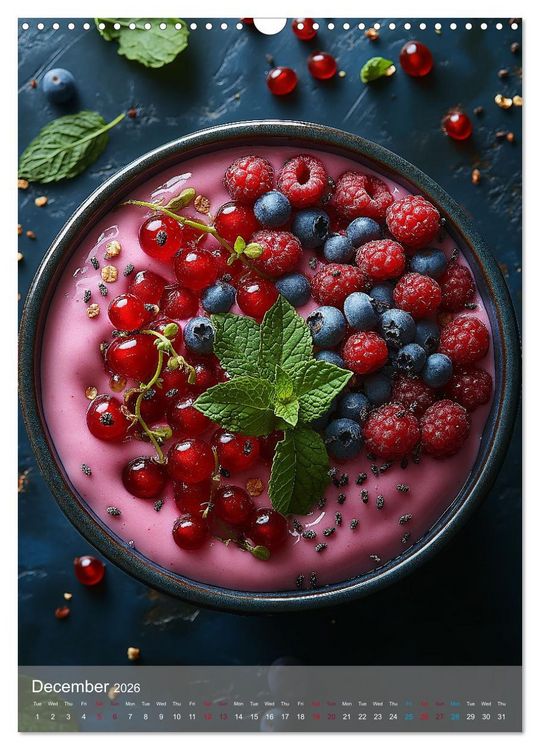 Produktbild: Smoothie Bowl Bliss (Wall Calendar 2026 DIN A3 portrait), CALVENDO 12 Month Wall Calendar