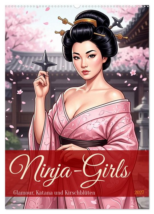 Produktbild: Ninja-Girls (Wandkalender 2027 DIN A2 hoch), CALVENDO Monatskalender