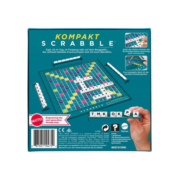 Produktbild: Mattel Games - Scrabble Kompakt