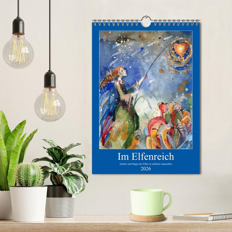 Produktbild: Im Elfenreich- Zauber und Magie der Elfen in sch&ouml;nen Aquarellen (Wandkalender 2026 DIN A4 hoch), CALVENDO Monatskalender
