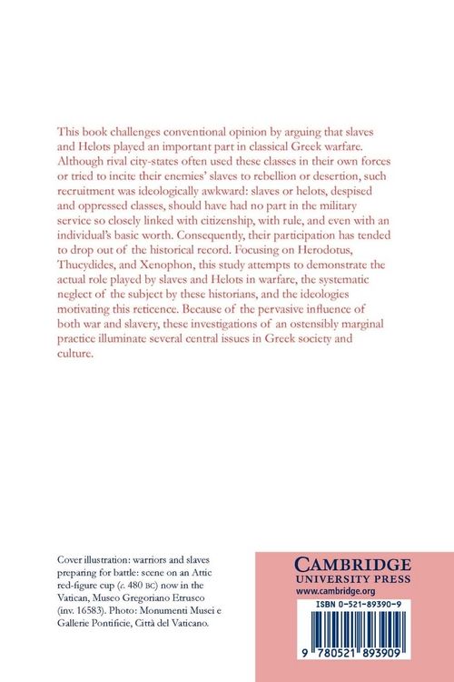 Produktbild: Slaves, Warfare, and Ideology in the Greek Historians