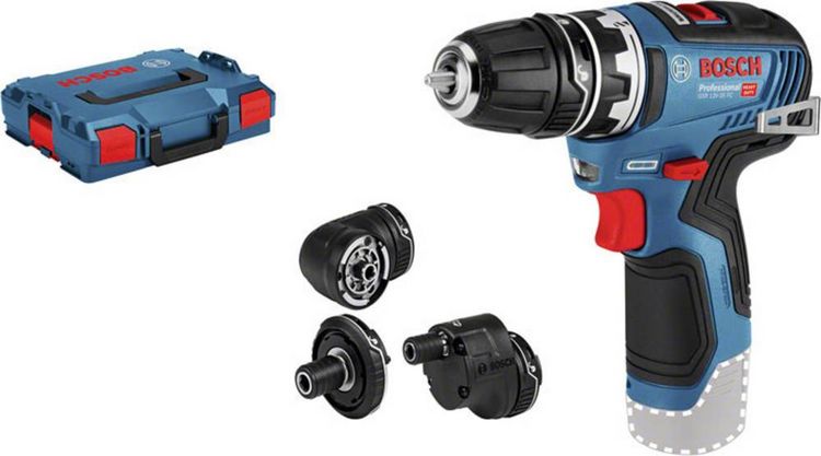 Produktbild: Bosch Professional GSR 12V-35 FC 06019H3003 Akku-Bohrschrauber 12 V Li-Ion mit Zubeh&ouml;r, inkl. Koffer, ohne Akku, ohne Ladeger&auml;t