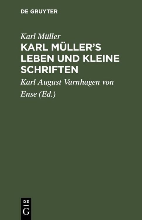 Produktbild: Karl M&uuml;ller&rsquo;s Leben und kleine Schriften