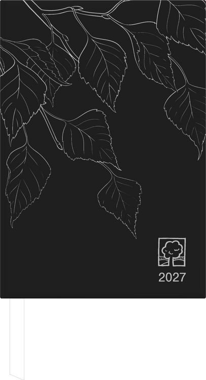 Produktbild: Buchkalender 1T/1S anthrazit Blauer Engel 2027