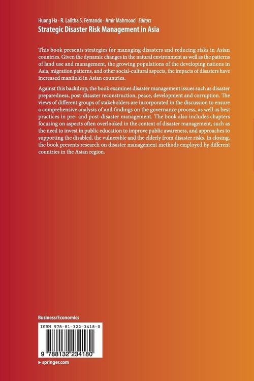 Produktbild: Strategic Disaster Risk Management in Asia