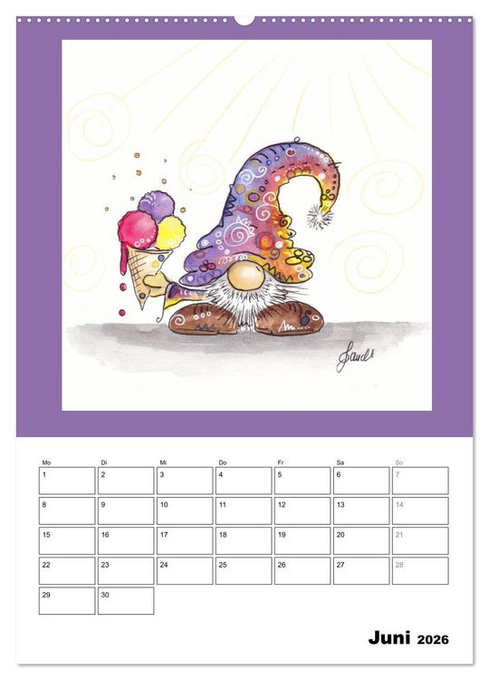 Produktbild: WichtelParade (hochwertiger Premium Wandkalender 2026 DIN A2 hoch), Kunstdruck in Hochglanz