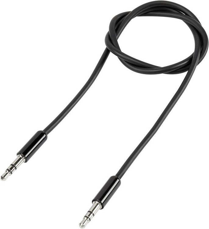 Produktbild: SpeaKa Professional SP-7870044 Klinke Audio Anschlusskabel [1x Klinkenstecker 3.5 mm - 1x Klinkenstecker 3.5 mm] 1.00 m Schwarz SuperSoft-Ummantelung