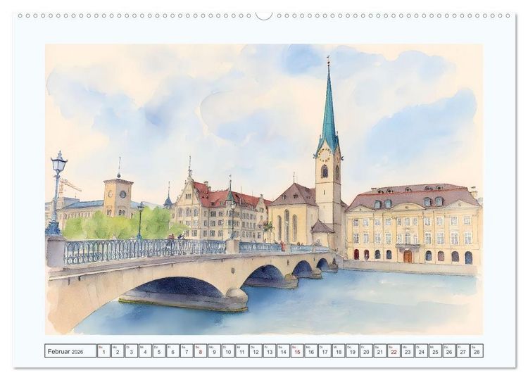 Produktbild: Traumreise durch die Schweiz (hochwertiger Premium Wandkalender 2026 DIN A2 quer), Kunstdruck in Hochglanz