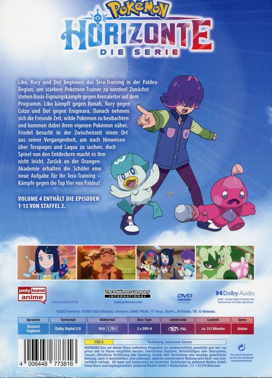 Produktbild: Pok&eacute;mon Horizonte - Volume 4 [2 DVDs]