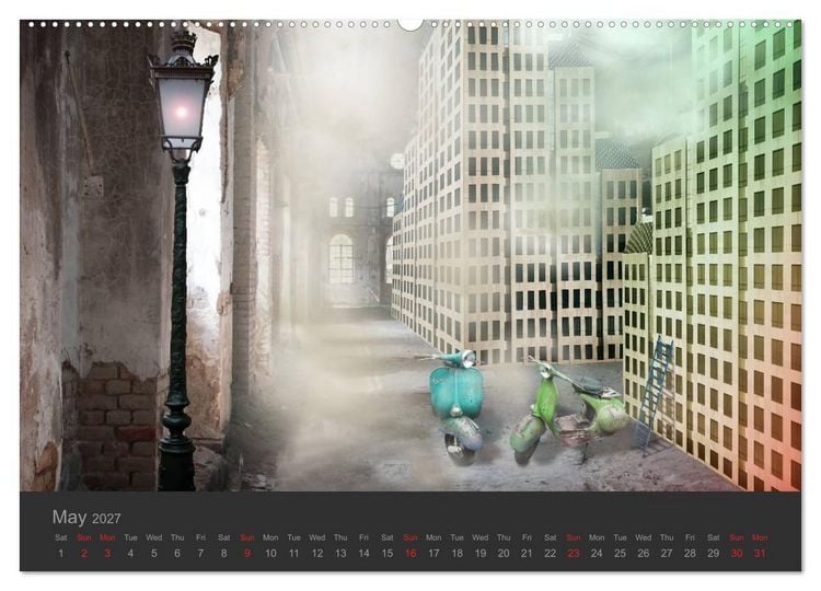 Produktbild: Journey in another World - Surreal Impressions (High Quality Premium Wall Calendar 2027 DIN A2 landscape),CALVENDO 12 Month Wall Calendar