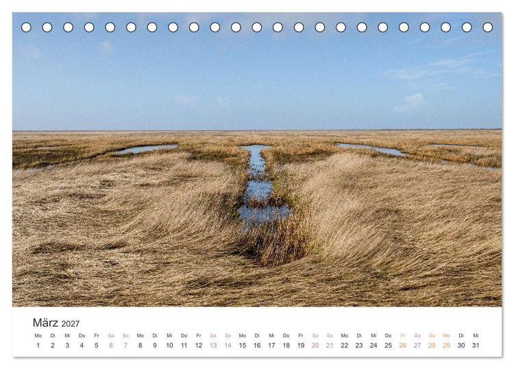 Produktbild: Hamburger Hallig - Der Weg ist das Ziel (Tischkalender 2027 DIN A5 quer), CALVENDO Monatskalender